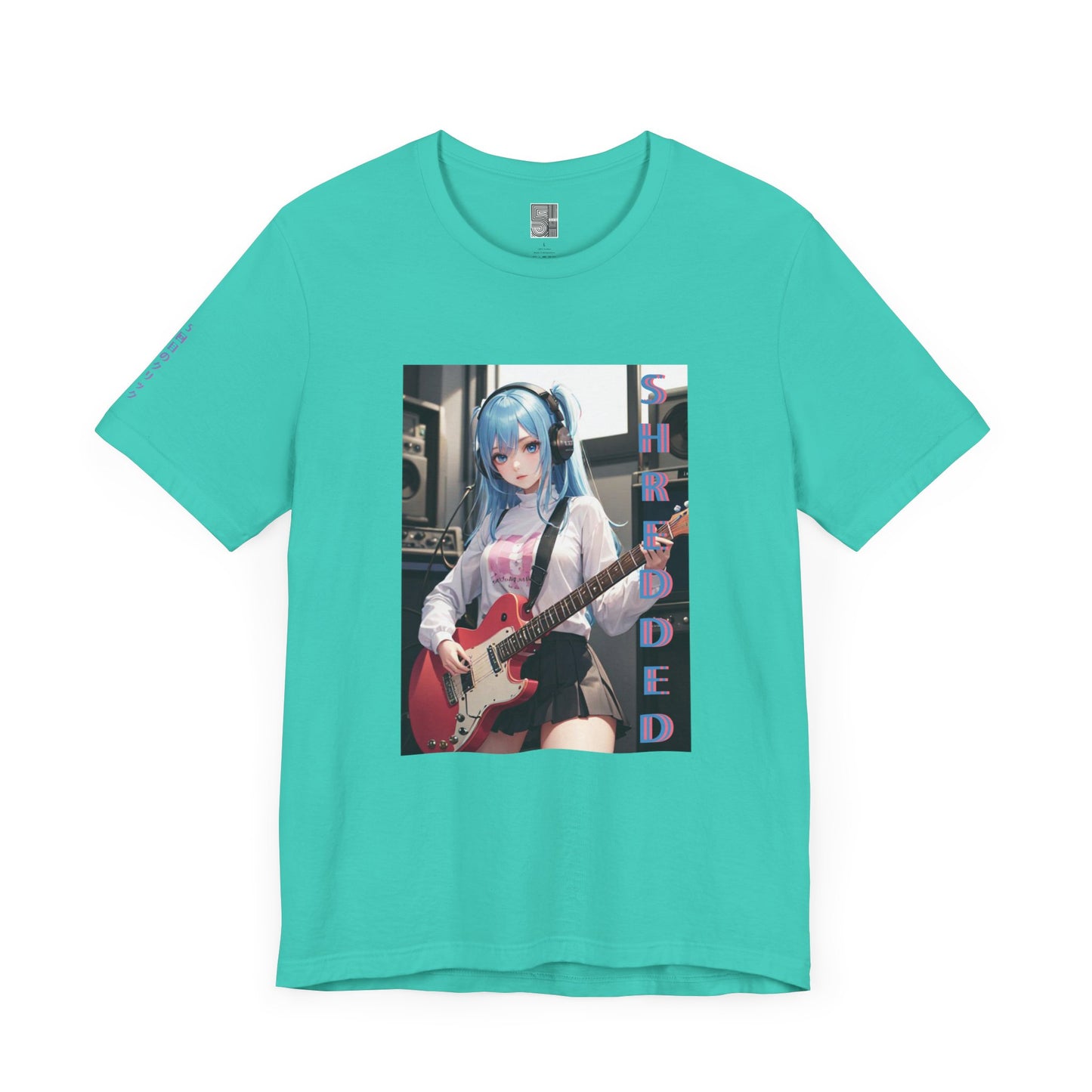 Shredded Anime Blue Tee