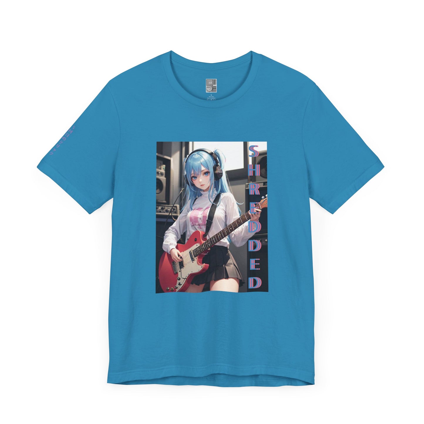 Shredded Anime Blue Tee