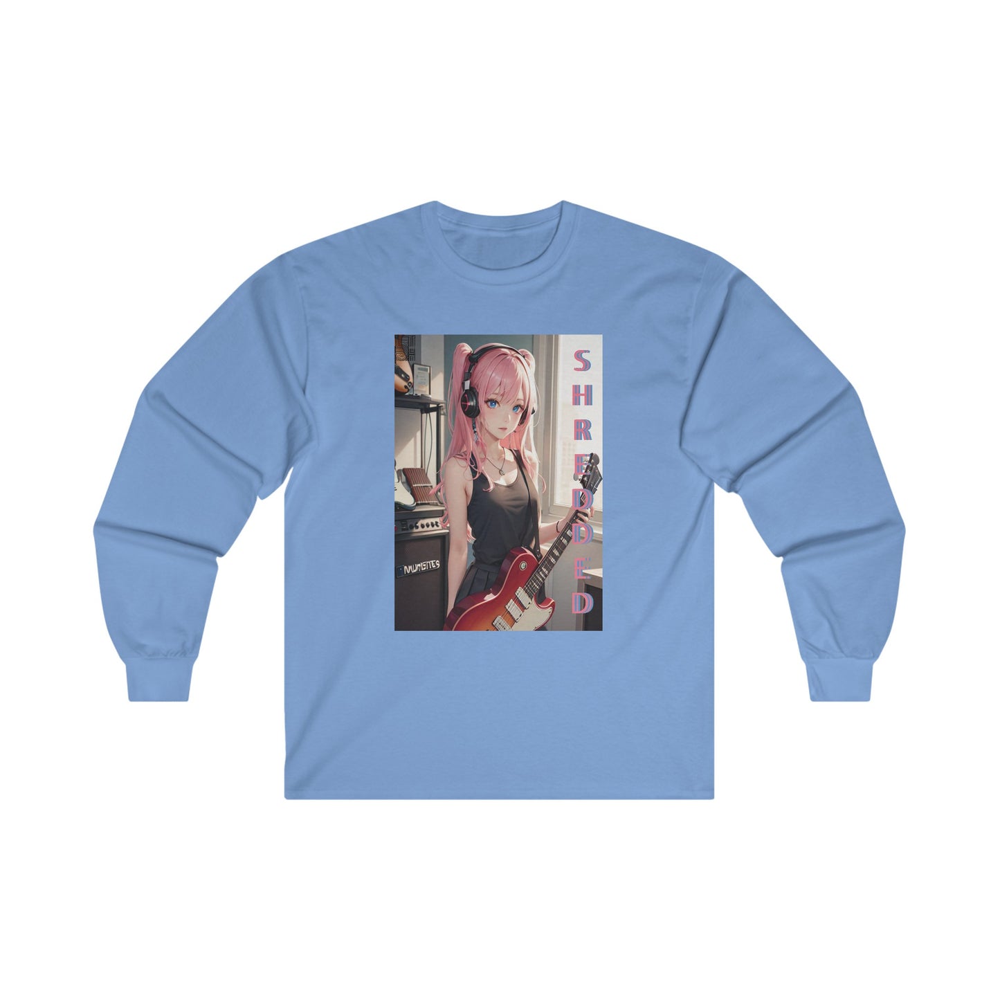 SHREDDED Anime Pink Long Sleeve