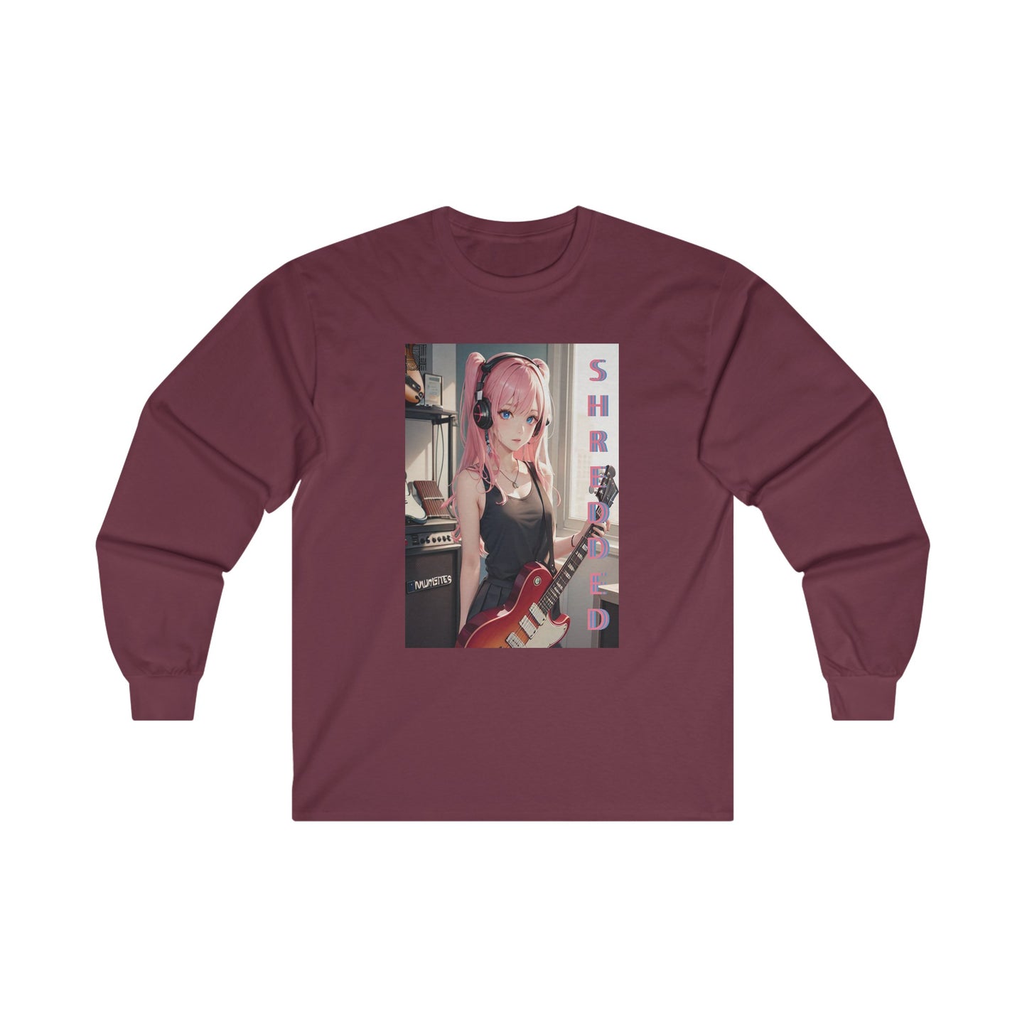 SHREDDED Anime Pink Long Sleeve