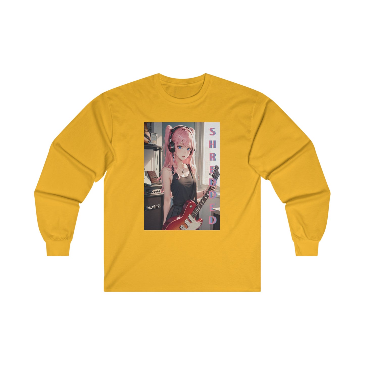 SHREDDED Anime Pink Long Sleeve