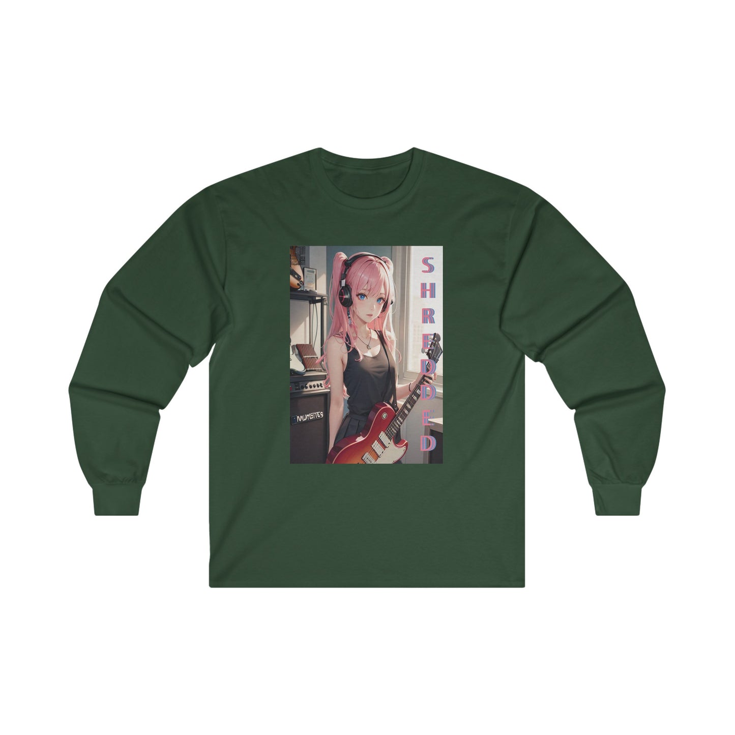 SHREDDED Anime Pink Long Sleeve