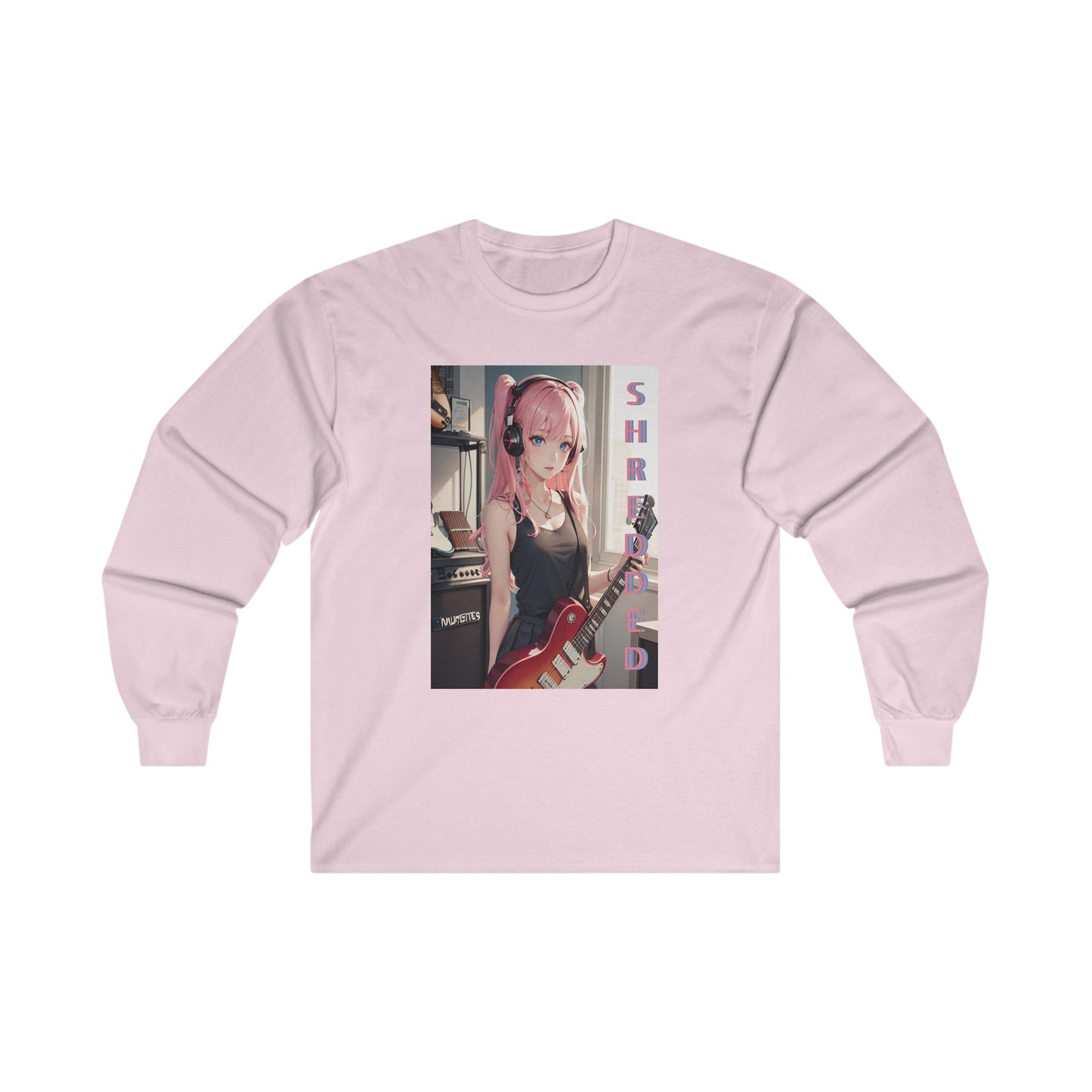 SHREDDED Anime Pink Long Sleeve