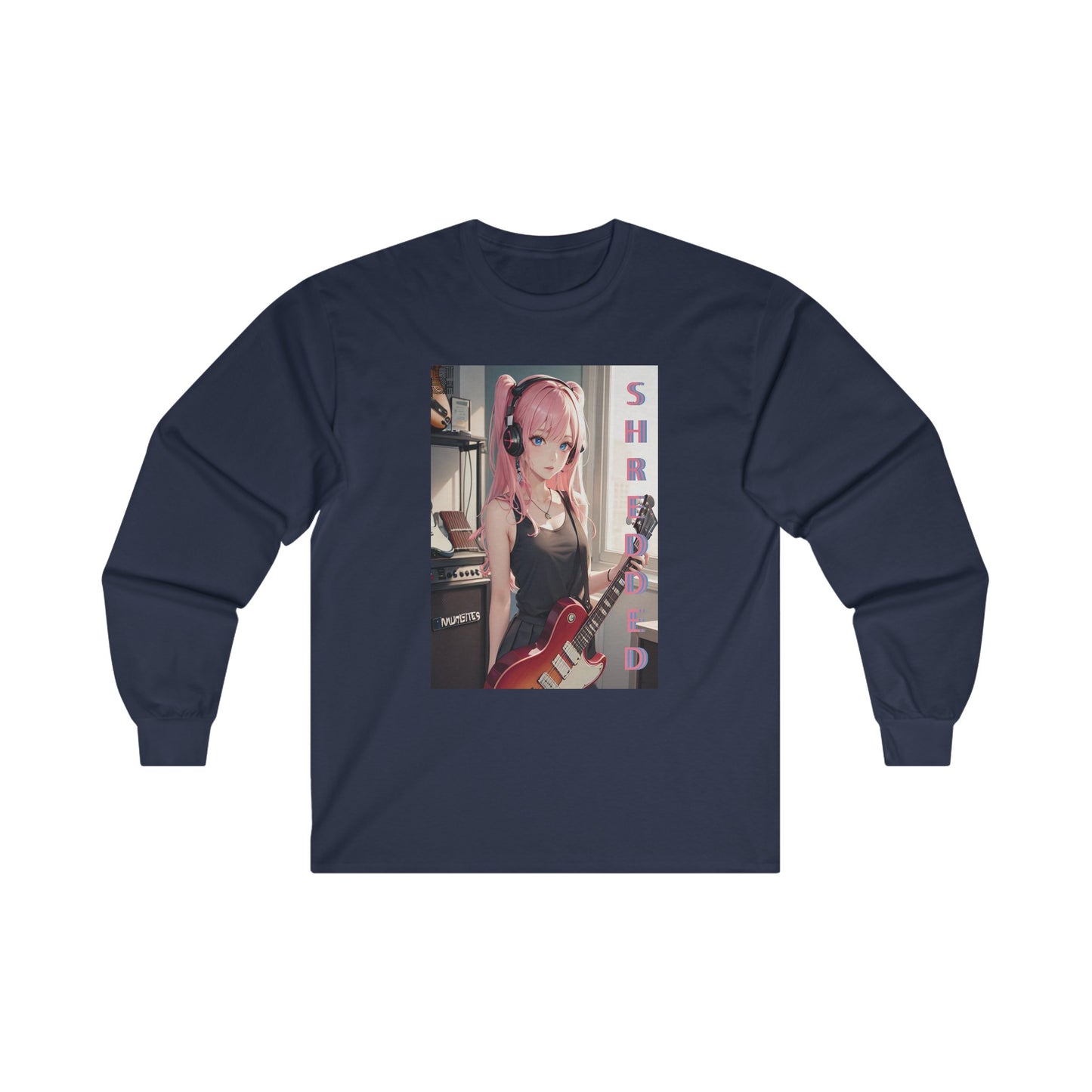 SHREDDED Anime Pink Long Sleeve