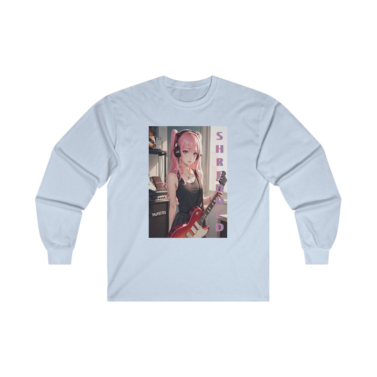 SHREDDED Anime Pink Long Sleeve