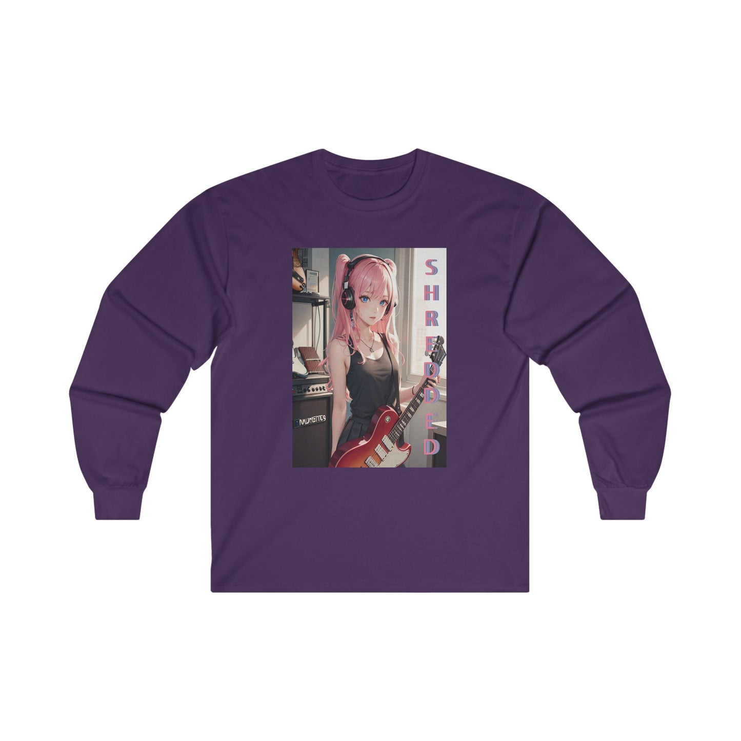 SHREDDED Anime Pink Long Sleeve