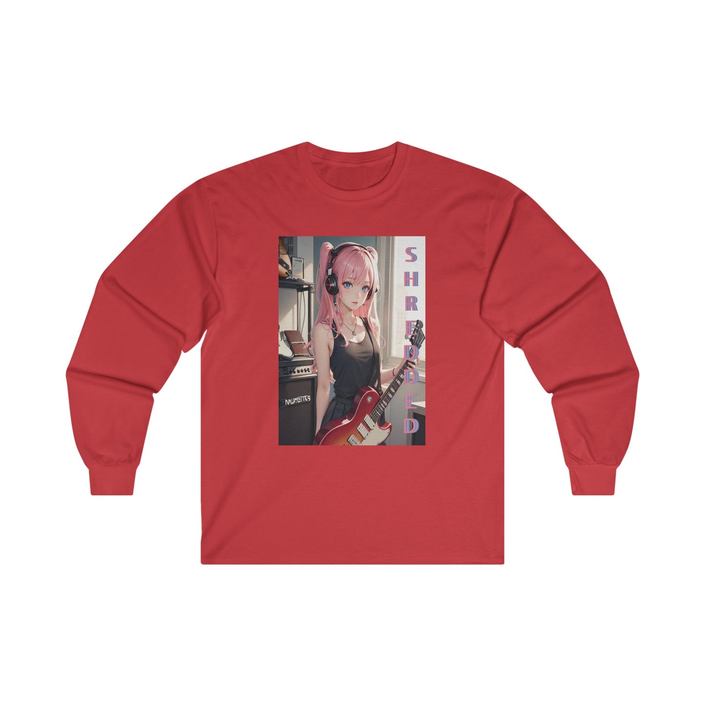SHREDDED Anime Pink Long Sleeve