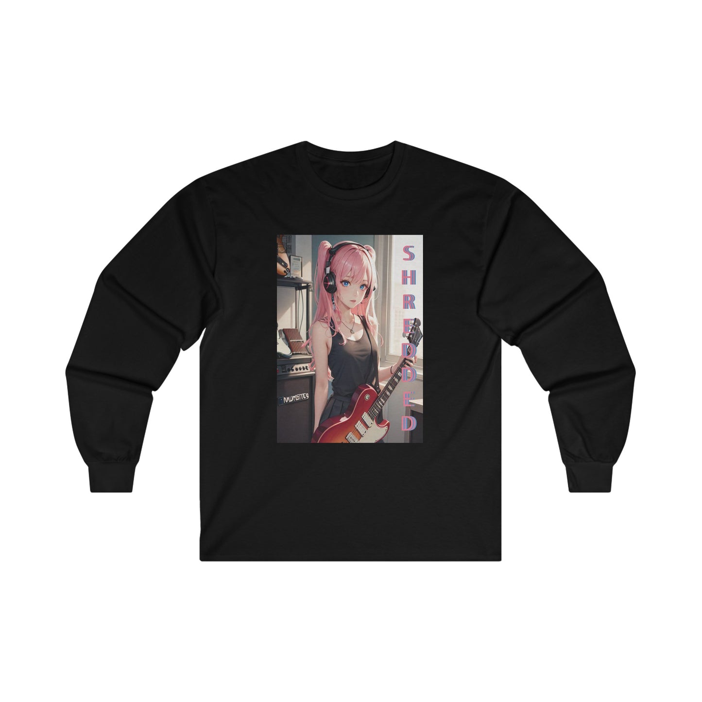 SHREDDED Anime Pink Long Sleeve