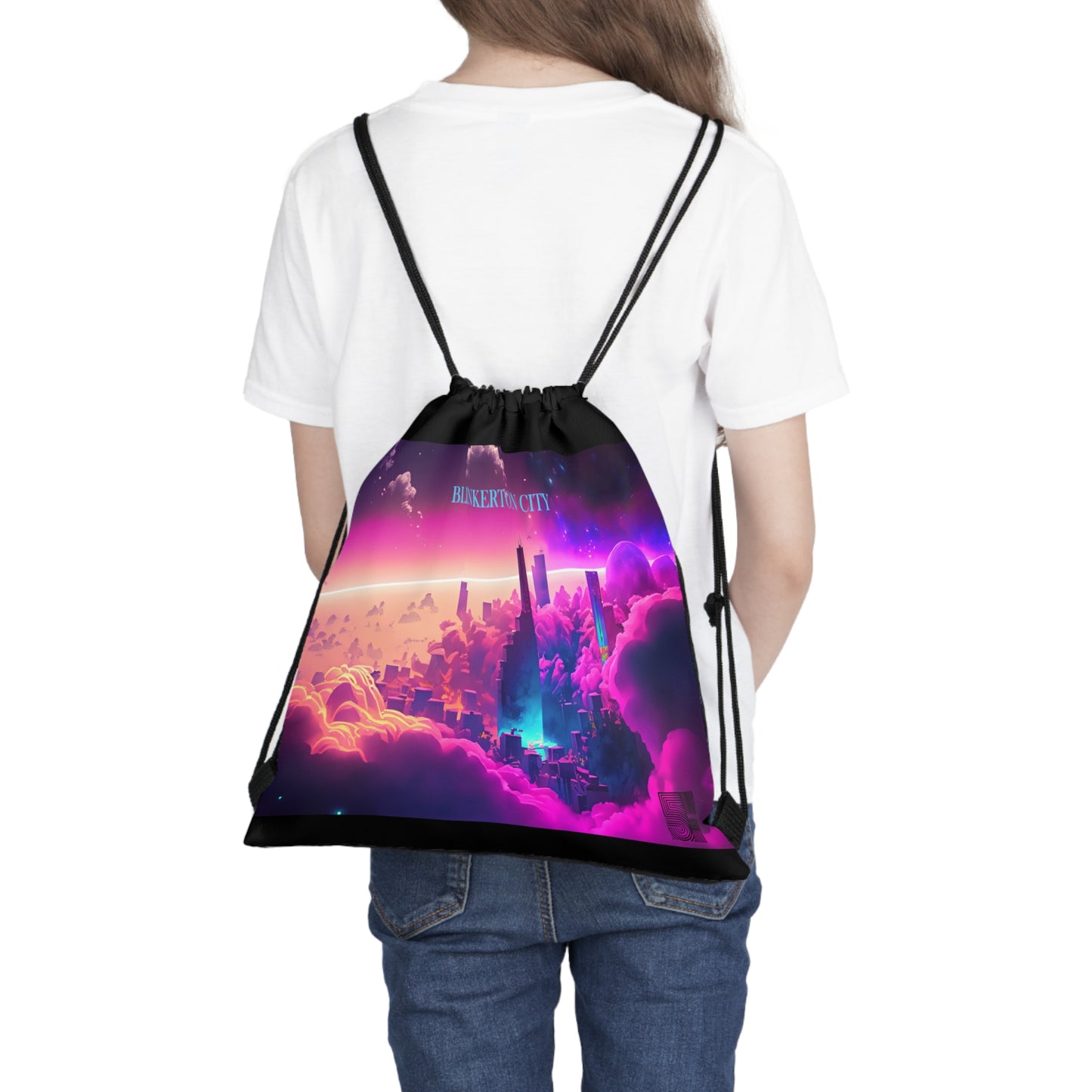 Blinkerton City Drawstring Bag