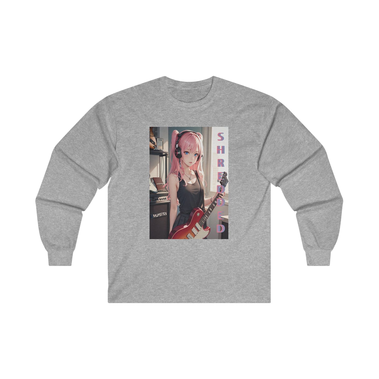 SHREDDED Anime Pink Long Sleeve
