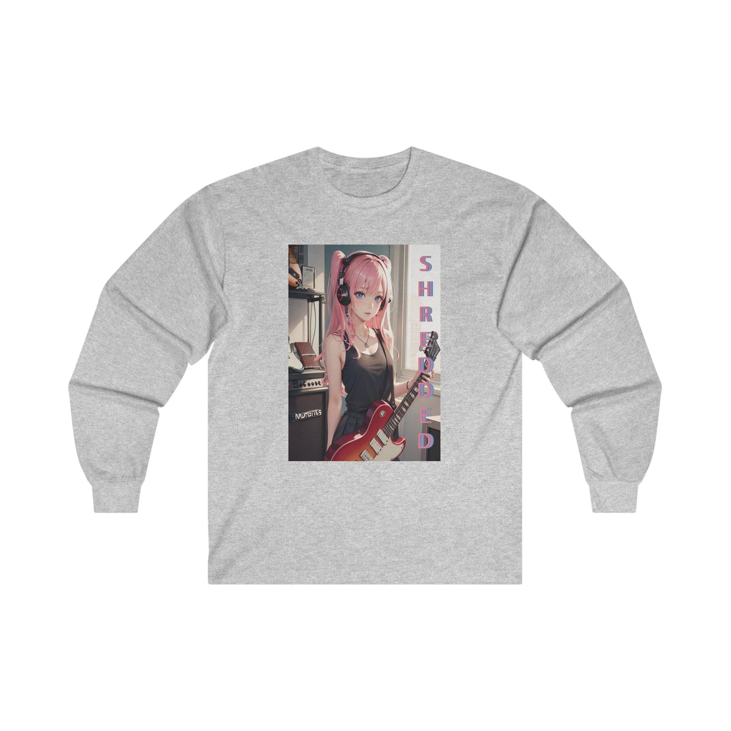 SHREDDED Anime Pink Long Sleeve