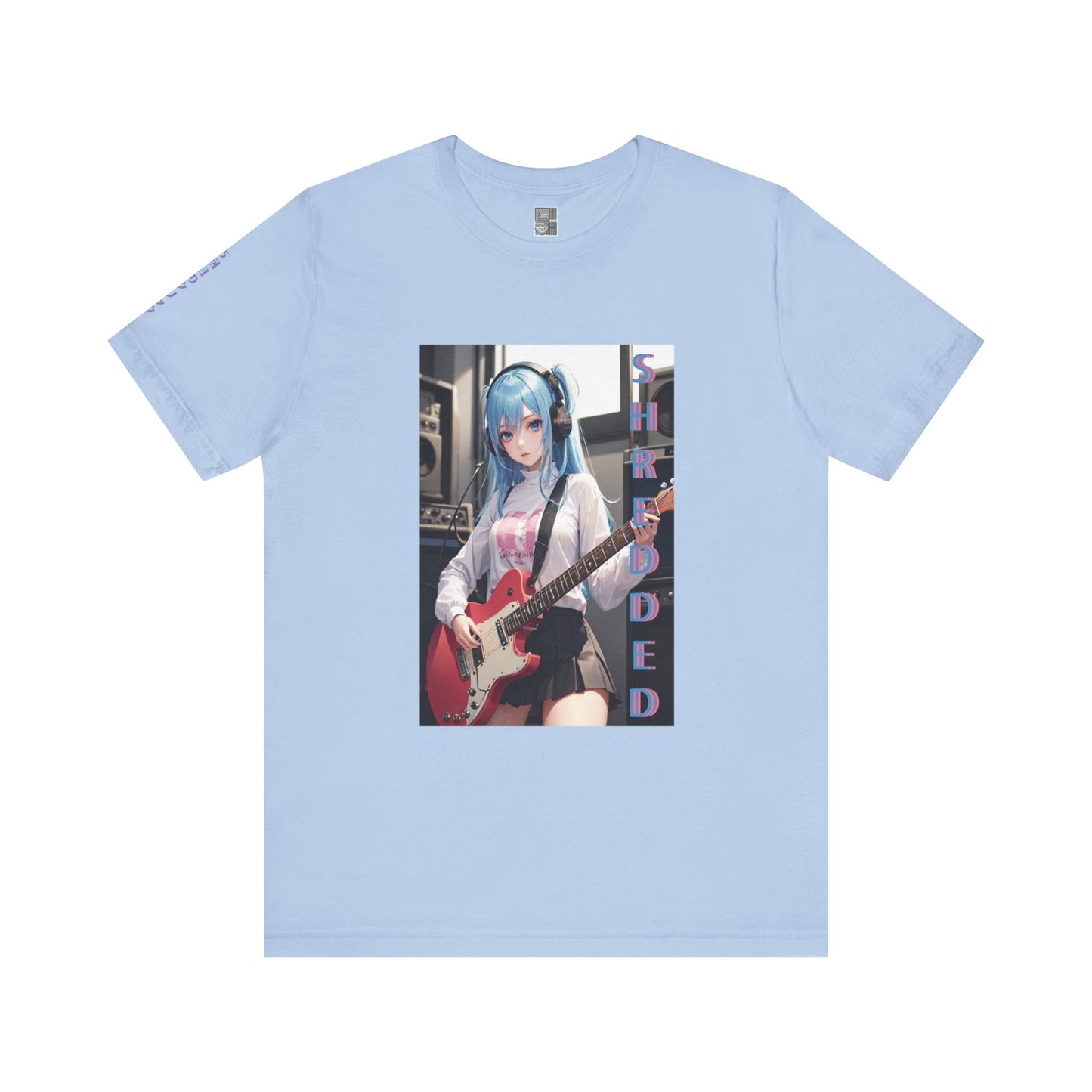 Shredded Anime Blue Tee