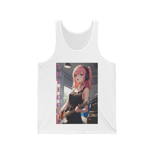 Shredded Anime Pink Tank