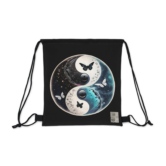 Yin Yang Pool Drawstring Bag