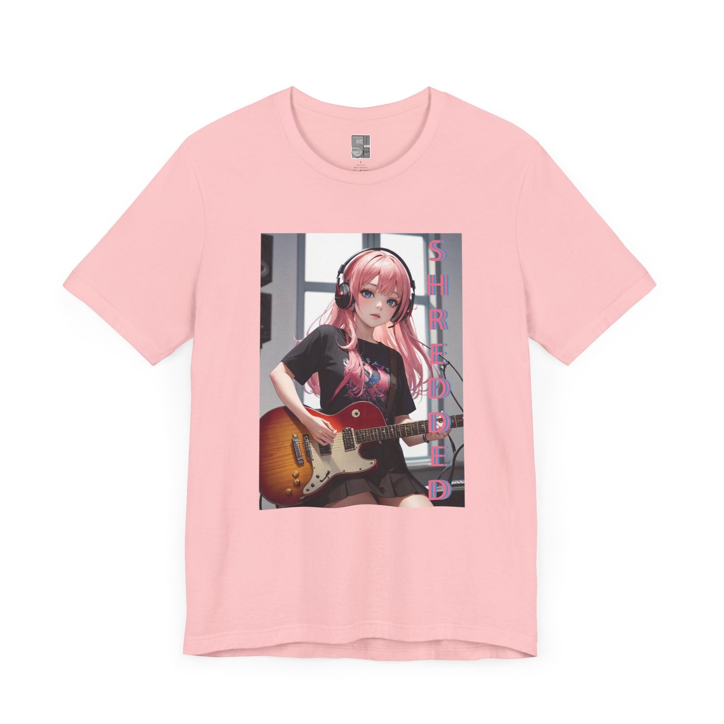 SHREDDED Anime Pink Tee