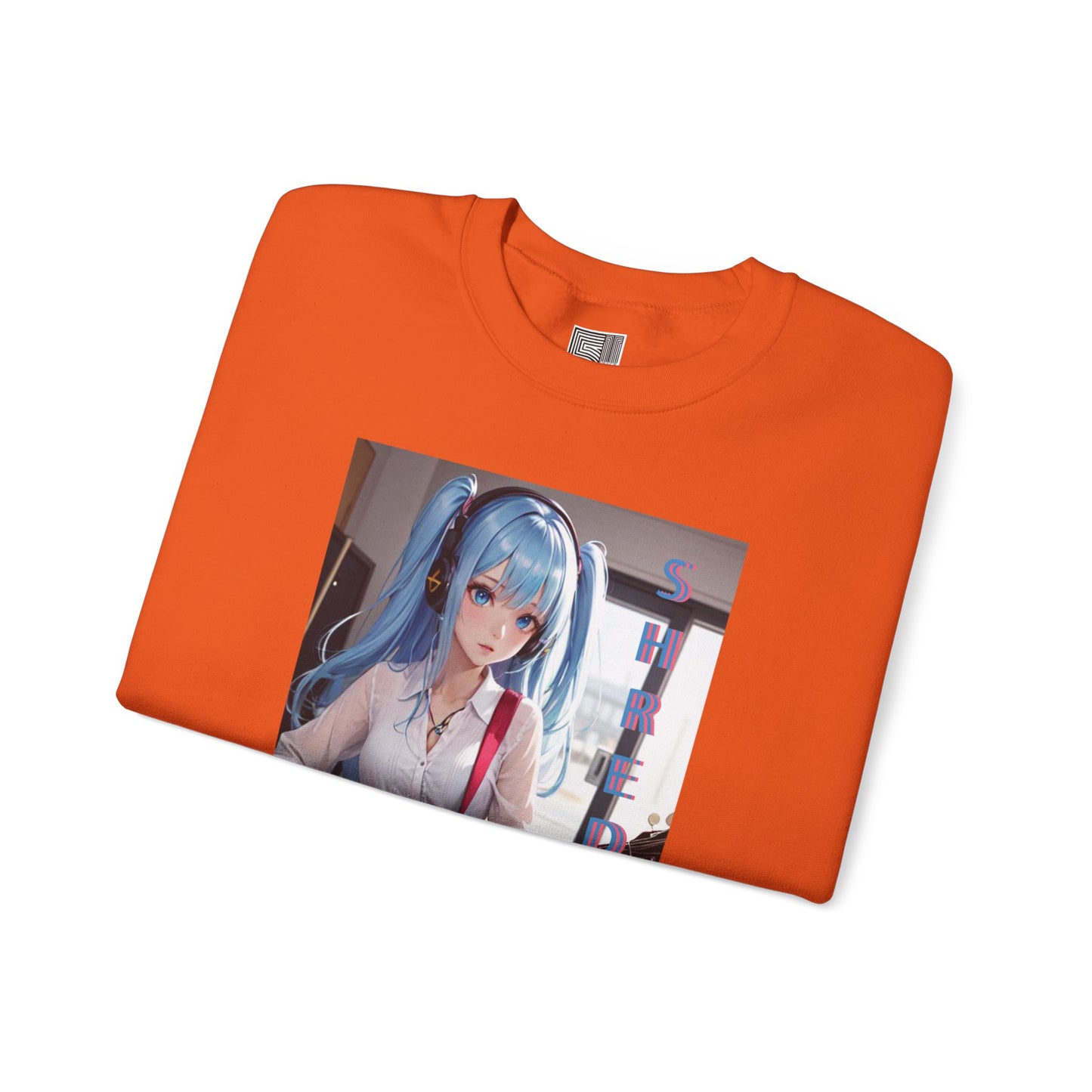 SHREDDED Anime Blue Crewneck Sweatshirt