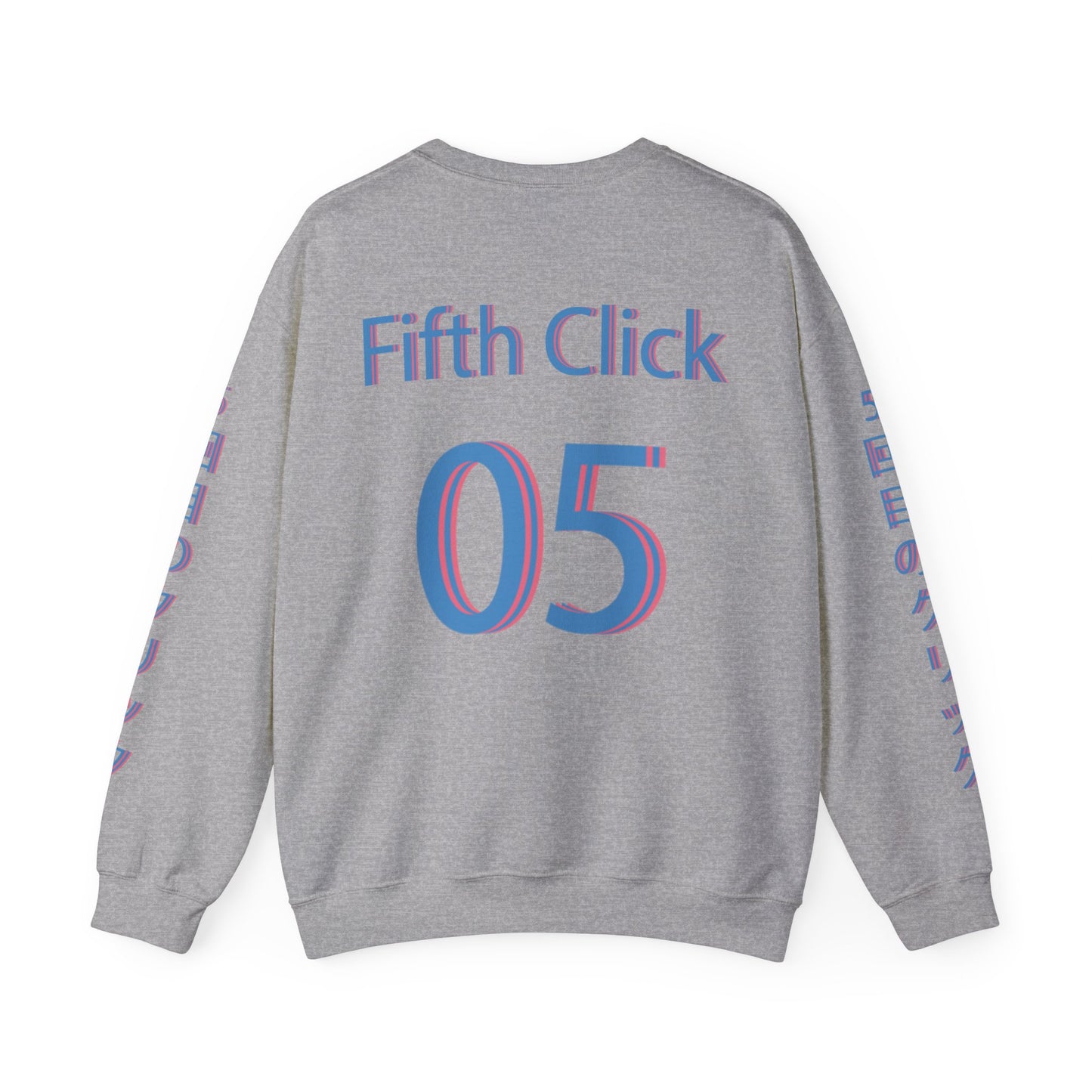SHREDDED Anime Blue Crewneck Sweatshirt